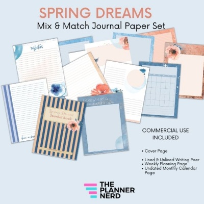 Spring Dreams Mix & Match Journal Paper Set