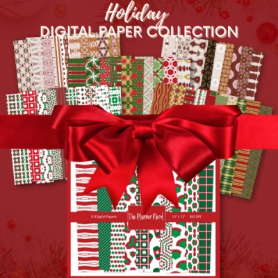 Holiday Digital Paper Collection