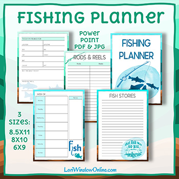 KDP Fishing Journal Template Pack