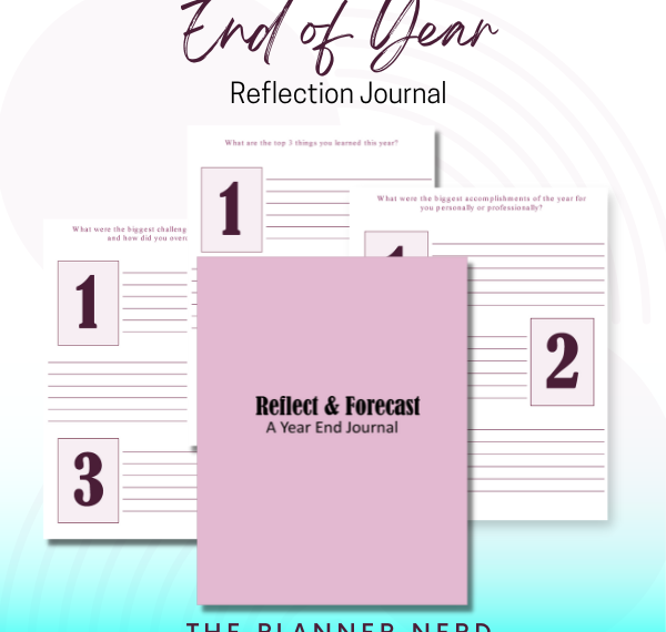 Commercial Use End of Year Reflection Journal